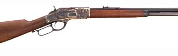 CIMARRON 1873 SHORT RIFLE – 357/38 20″ CC/BLUED WALNUT