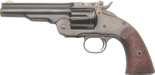 CIMARRON NO.3 SCHOFIELD 38SPC – 5″ FS BLUED WALNUT