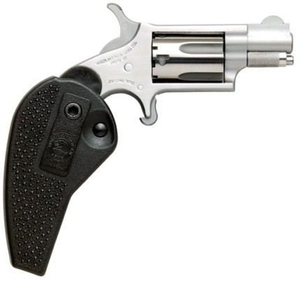 NAA Mini .22 LR SA Revolver 1.125in Stainless Holster Grip Combo 5rd