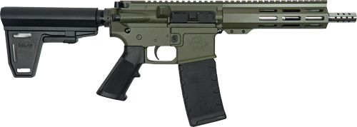 Great Lakes GLFA AR15 Pistol w/brace 223 – WYLDE 7.5″ SS Barrel OD GREEN