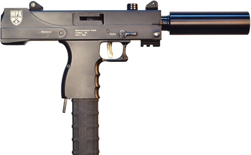 MPA DEFENDER 9MM TOP- – COCKING 4.5″ TB BLACK 30RD
