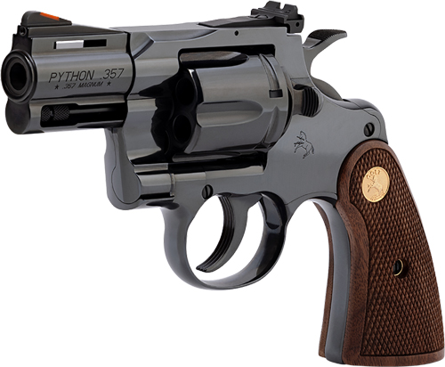 COLT Python 357MAG 2.5″ 6RD BLUED Walnut GOLD Medallion