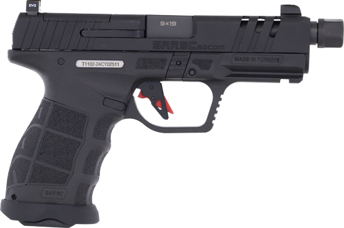 SAR USA SAR9 COMPACT SOCOM 9MM – 4.7″ BBL 15/21 RD MAG BLACK