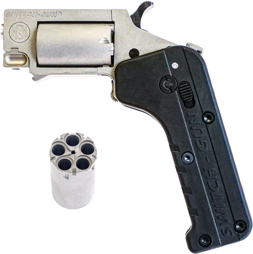 STAND MFG SWITCH GUN 22 MAG/LR – 5 SHOT STAINLESS CAN BE FOLDED