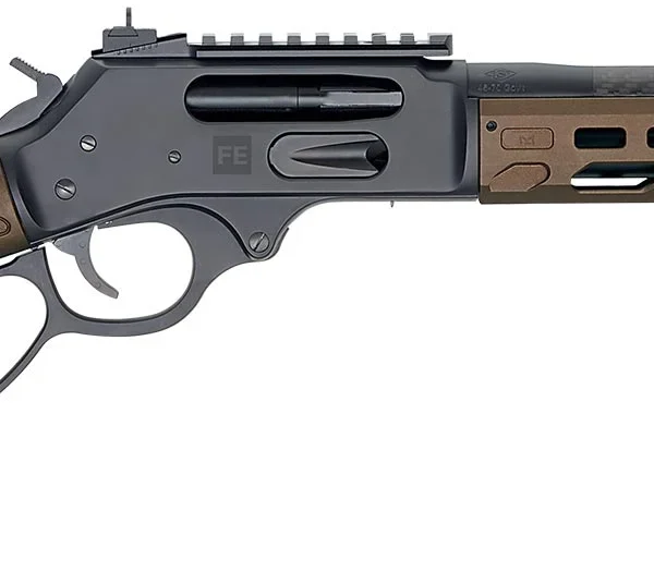 Henry SPD CRUSR Rifle .45-70 Govt 4rd Capacity 16.5″ Threaded Barrel Midnight Blue Receiver Bronze Stock