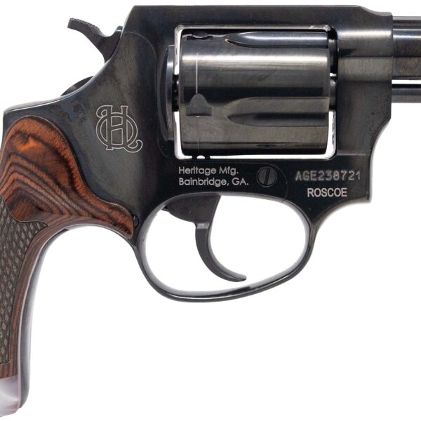 Heritage Roscoe .38 Special +P Revolver 2″ Barrel, Rosewood Grips, 5-Round DA