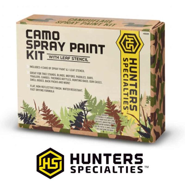 Camo Spray Paint Kit with Leaf Stencil