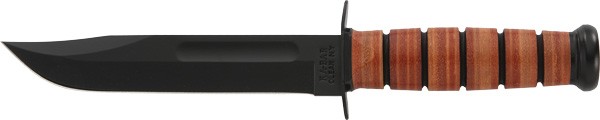 KA-BAR FIGHTING/UTILITY KNIFE – 7″ W/LEATHER SHEATH US NAVY