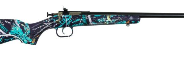Crickett .22 LR Single Shot Bolt-Action 16.1″ Blued Youth Rifle Serenity Camo