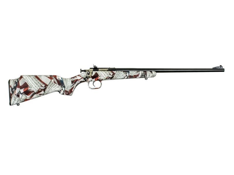 Crickett .22 LR Single Shot Bolt-Action 16.1" Blued Youth Rifle Amendment Camo