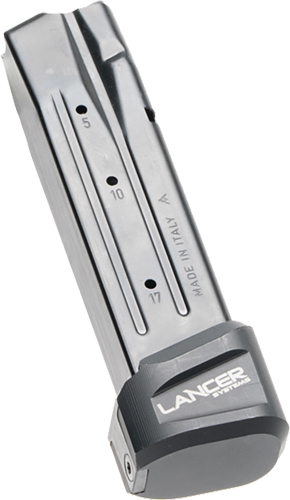 LANCER EXTENDED BASEPAD PLUS – 5RDS BLACK FOR SIG P320