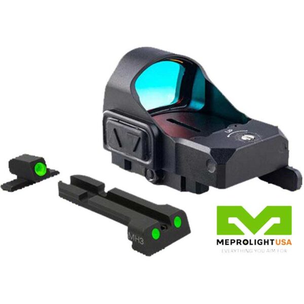 Red Dot Micro Sight with QD Adaptor and Backup Sights Dovetail Kit for MICRO RDS