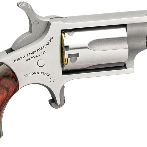 NAA Mini .22 LR SA Revolver 1.125in Stainless Ported Barrel 5rd