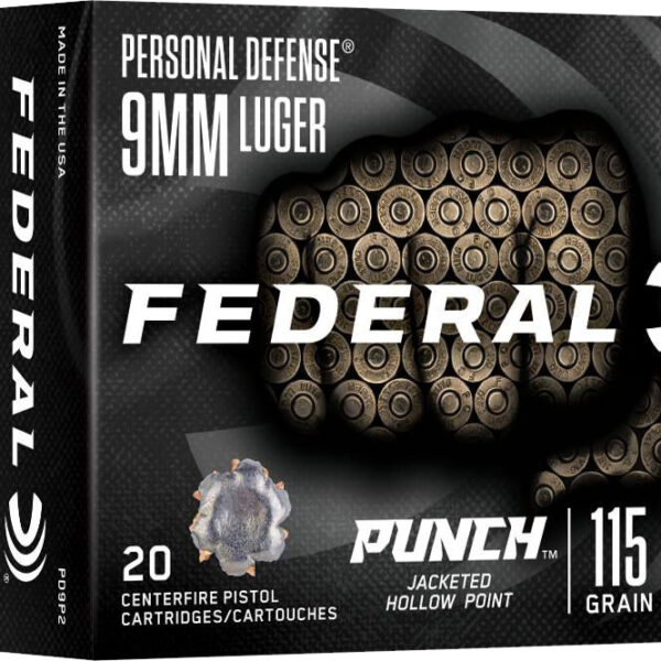 FDR 9MM 115GR PUNCH JHP 20RD