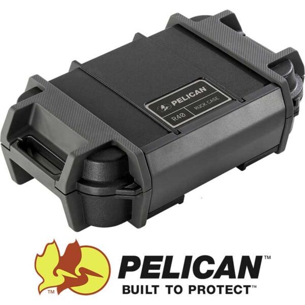 R40 Personal Utility Ruck Case with Foam Black with Internal Dimensions 7.6×4.7x