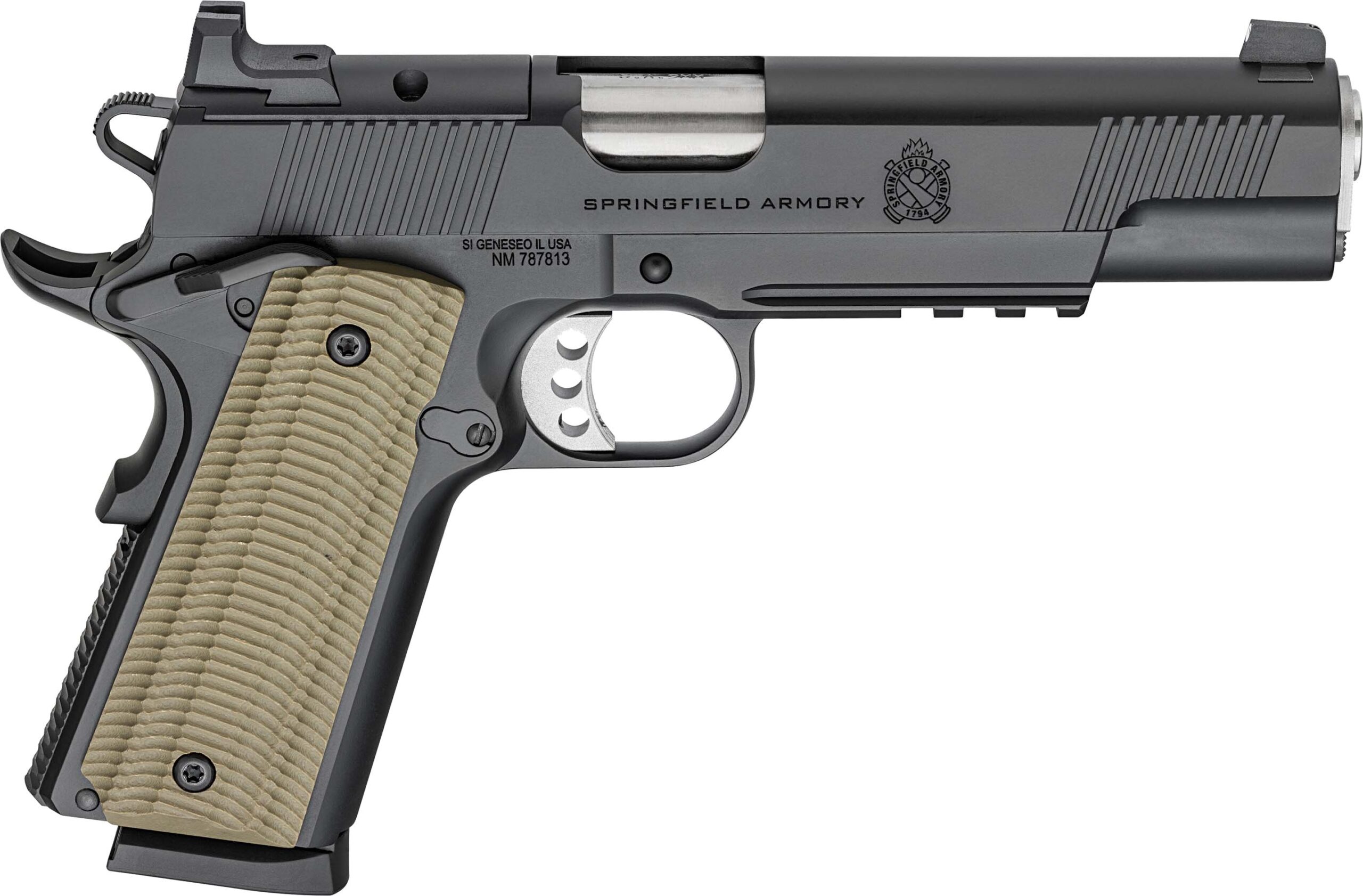 Springfield Armory 1911 Operator AOS 9mm Pistol 5.25" Black 9+1