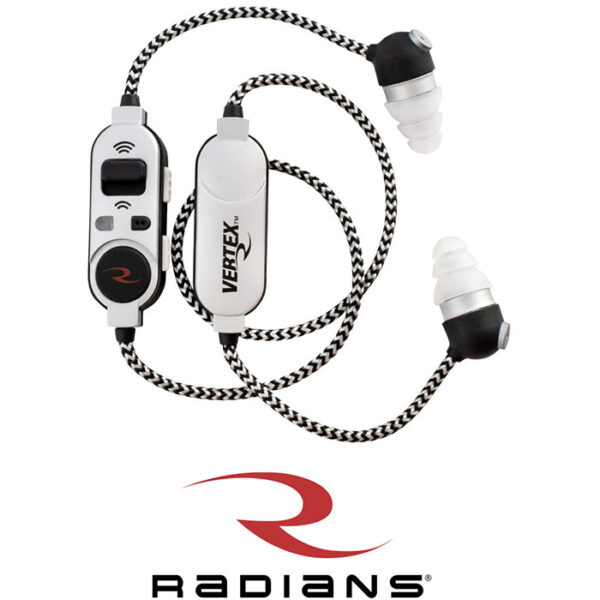 Vertex Corded Bluetooth Earbuds NRR21DB 5X Enhance with Hi-Low Compression and C