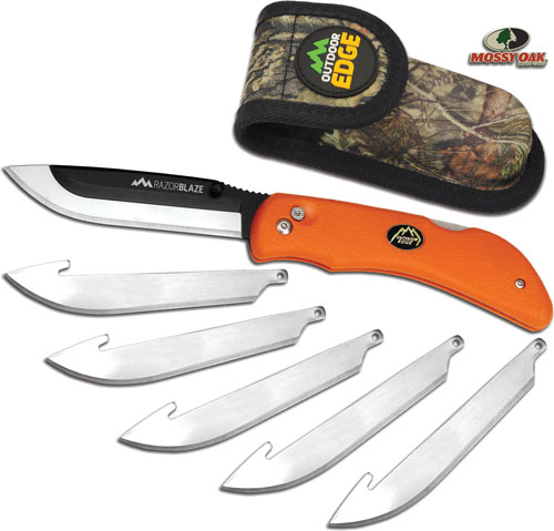 OUTDOOR EDGE RAZOR BLAZE 3.5″ – FOLDER W/6 BLADES ORANGE HNDL