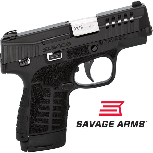 Savage Stance 9MM 3.2 inch barrel 10 Round Black Manual Safety