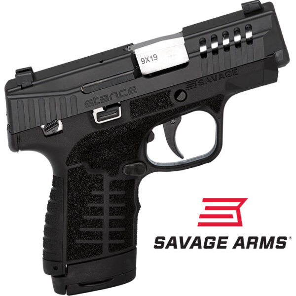 Savage Stance 9MM 3.2 inch barrel 10 Round Black Manual Safety with Night Sights