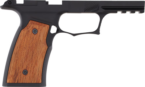 Sharps Bros P365 XMacro Gen 2 Grip Module Black Anodize w/ Brazilian Cherry
