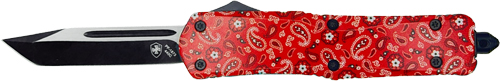 TEMPLAR KNIFE SMALL OTF RED – BANDANA 2.75″ BLACK TANTO