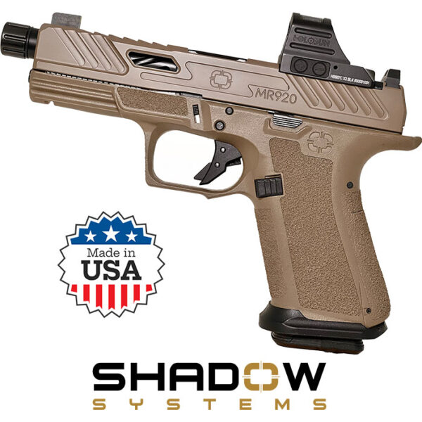 Shadow Systems MR920 Elite Slide 9MM 4.5 inch 15 Round Flat Dark Earth