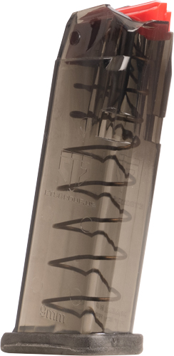 ETS MAGAZINE FOR GLOCK 9MM – 15RD CARBON SMOKE FITS 19/26