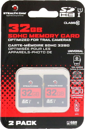 STEALTH CAM SDHC MEMORY CARD – 32GB 2PK SUPER SPEED CLASS 10
