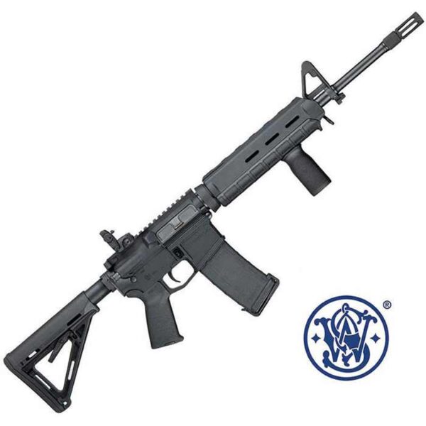 Smith & Wesson M&P 15MOE 5.56 16 inch barrel 30 Round Black Mbus Rear/Fixed