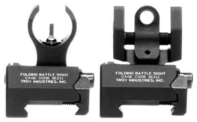 TROY BATTLESIGHT SET MICRO – HK STYLE FOLDING BLACK