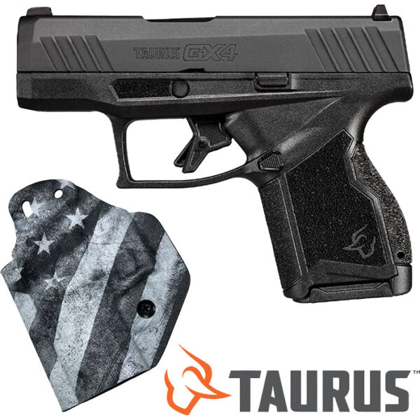 Taurus GX4 9MM 3 inch Barrel 11 Round Black/Black Mission First Tactical