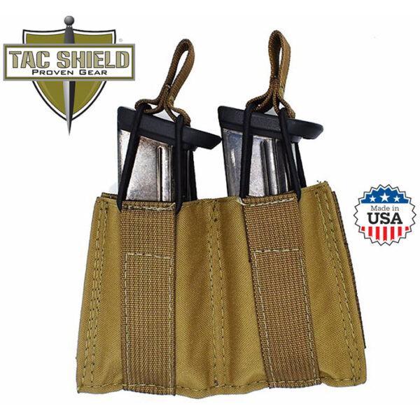 Double Speed Load Pistol Molle Pouch Coyote