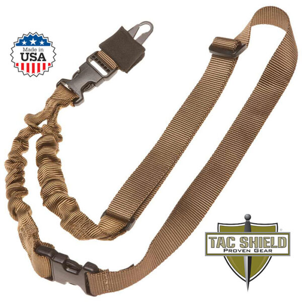 Shock Sling Single Point with Double Quick Release Button Coyote 1 1/4in