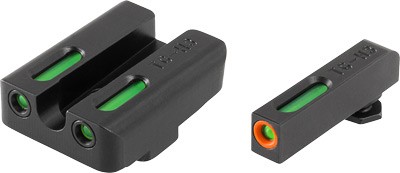 TRUGLO SIGHT SET FOR GLOCK HI – TFX PRO GREEN/ORANGE OUTLINE