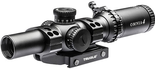 TRUGLO OMNIA 1-4X24MM SCOPE – 30MM TUBE IR SP W/1PC MOUNT DO