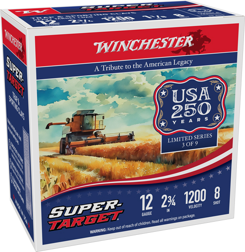 WINCHESTER TARGET 12GA 2.75″ – 1-1/8OZ #8 1200FPS 250RD CASE