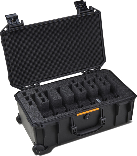 PELICAN VAULT V525PF7 LARGE- – 7 PISTOL CSE PRE CUT FOAM BLK
