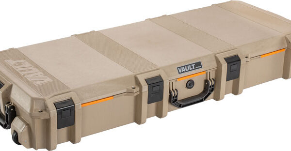 PELICAN VAULT TACTICAL RIFLE – CASE W/ WHEELS/FOAM 44″ TAN