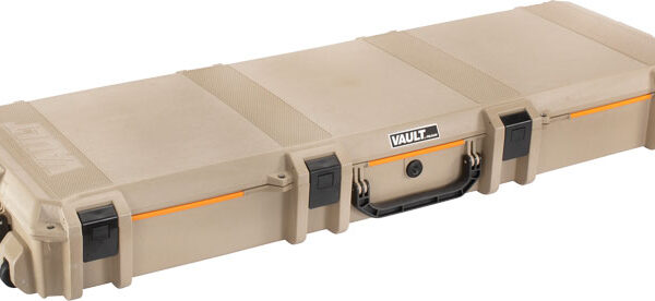 PELICAN VAULT DOUBLE RIFLE – CASE W/ WHEELS/FOAM 53″ TAN
