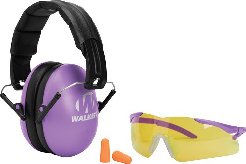 WALKERS MUFF SHOOTING PASSIVE – YOUTH GLASSES/PLUGS 27dB PURP