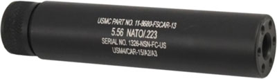 GUNTEC AR15 FAKE SUPPRESSOR – 5.5″ 1/2X28 THREADS BLACK