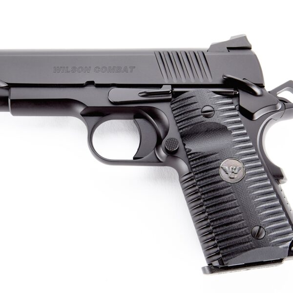 Wilson Combat ACP 9mm SA 1911 4″ Black Ambi Compact 10+1