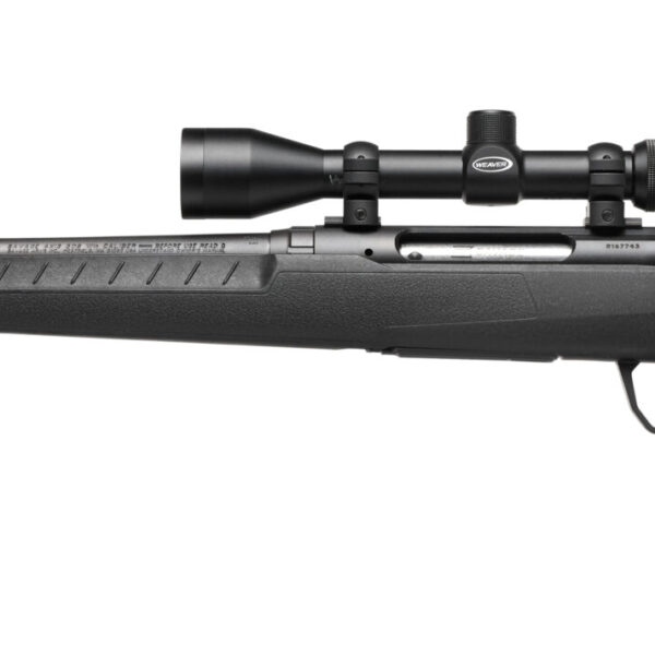 Savage Arms Axis XP Compact Bolt-Action Left-Hand Rifle .223 Rem 20″ Black w/Scope