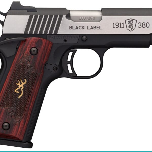 Browning 1911-380 1911 Semi-Auto Pistol .380 ACP 3.62″ Barrel 8-Round Stainless