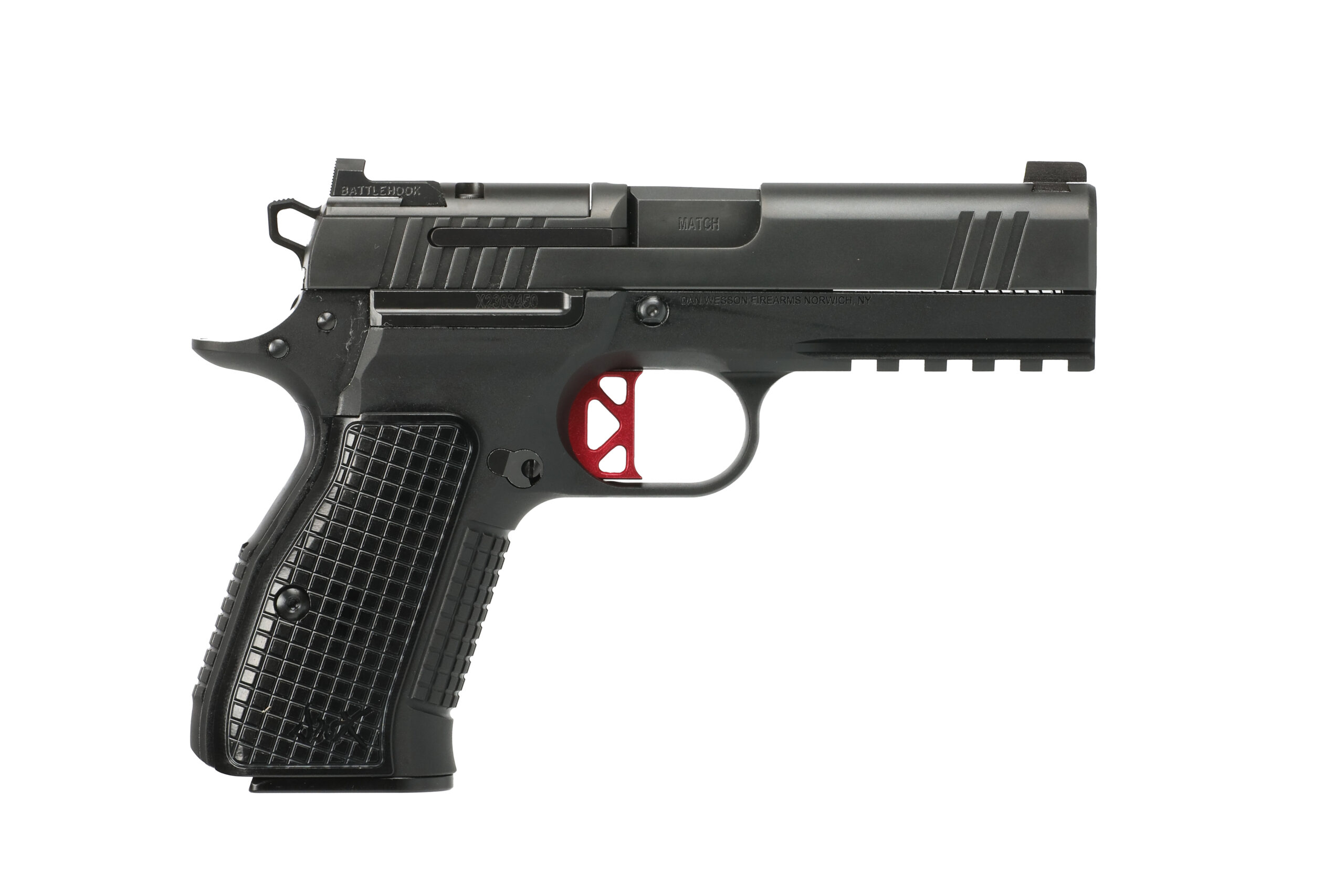 Dan Wesson DWX Compact 9mm SA 1911/P-10 Hybrid 4.25" OR Rail 15rd