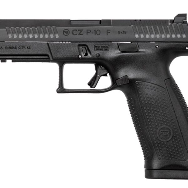 CZ P-10 F 9mm Striker-Fired Full-Size Pistol 4.5″ OR Black 19rd
