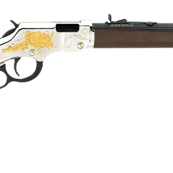 Henry Trucker’s Tribute .22 LR Lever-Action 20″ Brass Receiver Walnut