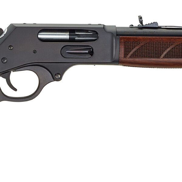 Henry Lever Action .45-70 Govt Rifle 18.5″ Blued Walnut Adj Sights
