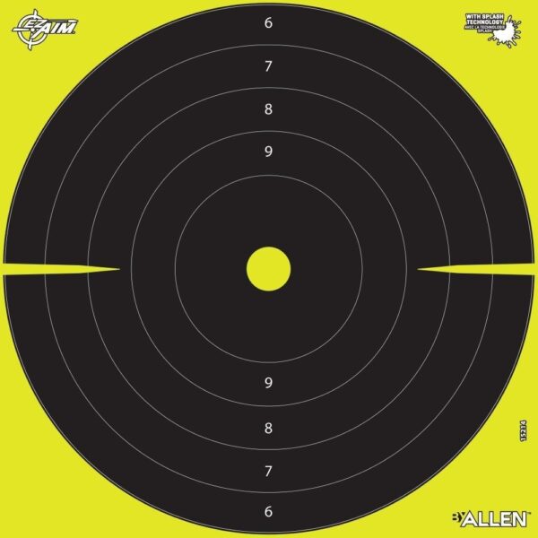 Allen EZ Aim Splash Reactive Target 12.5″ Bullseye 30 per Pad